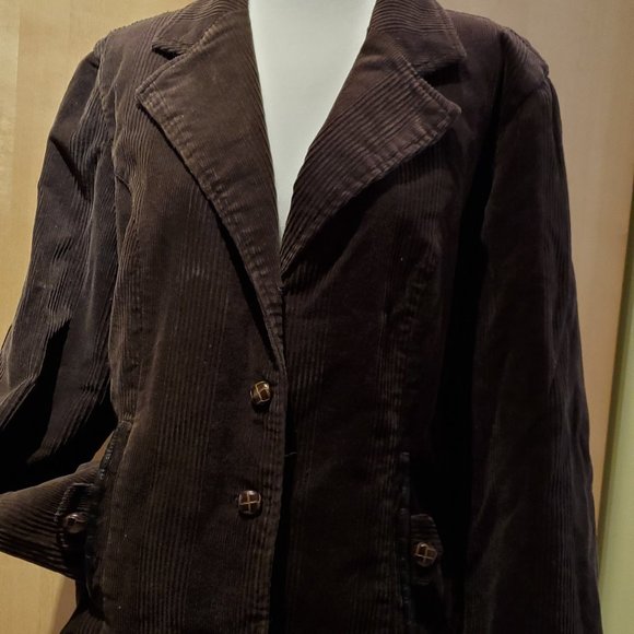Short Brown Corduroy Jacket - Picture 2 of 6